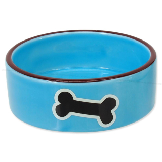Miska DOG FANTASY keramická potisk kost modrá 12,5 cm (0,29l)