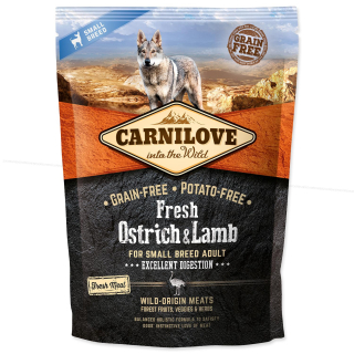 CARNILOVE Fresh Ostrich & Lamb Excellent Digestion for Small Breed Dogs 1,5kg