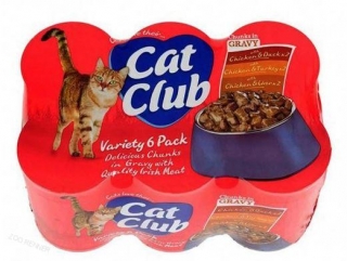 Cat Club konzerva pro kočky 400g různé druhy multipack(6ks)