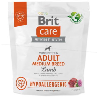 BRIT Care Dog Hypoallergenic Adult Medium Breed Jehně 1kg