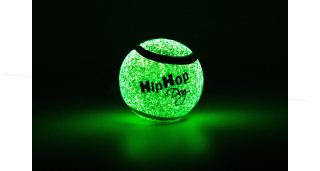 Neonový tenisový míček svítící ve tmě 6,5cm