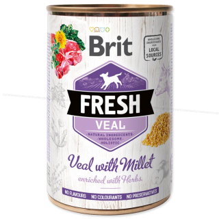 Konzerva BRIT Fresh Veal with Millet (400g)
